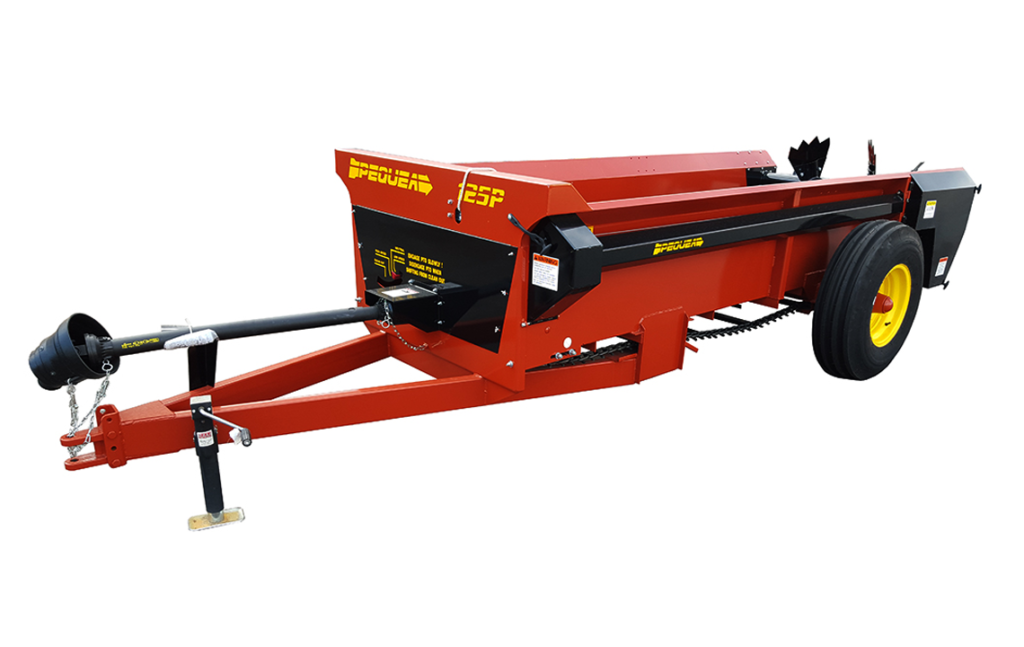 Farm box manure spreader