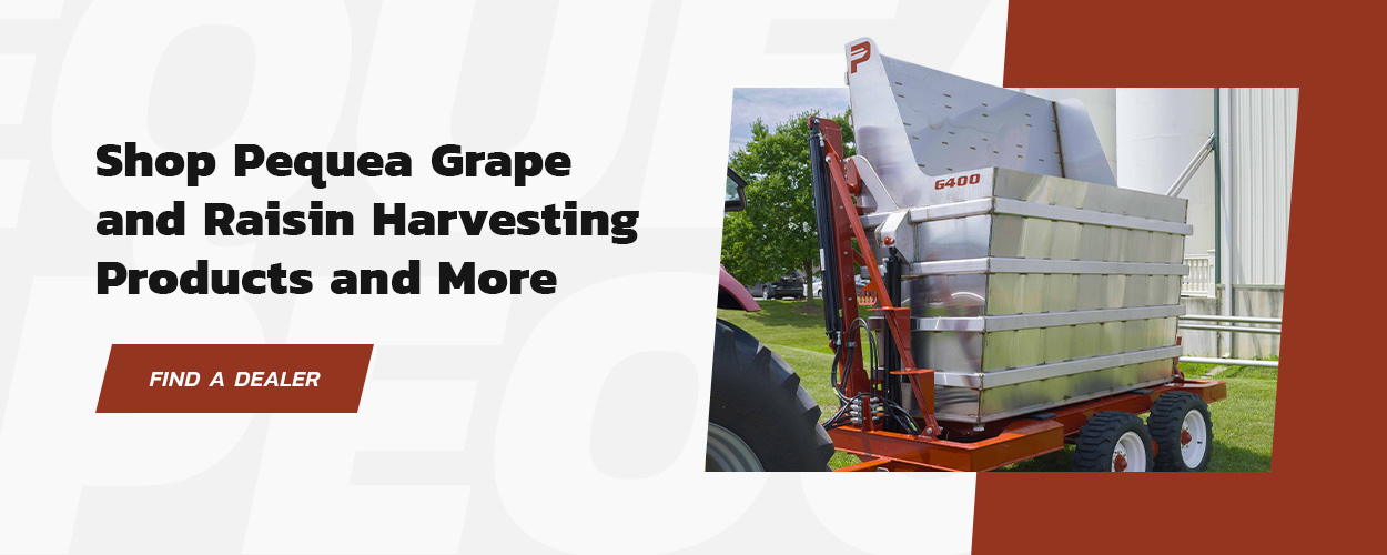 A grape and raisin harvesting product.